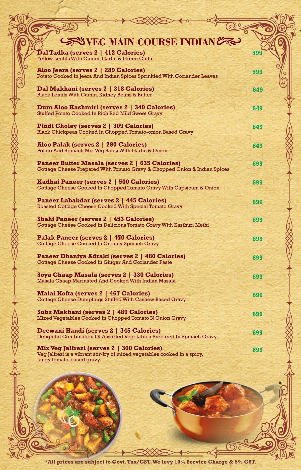Soho food menu page 11